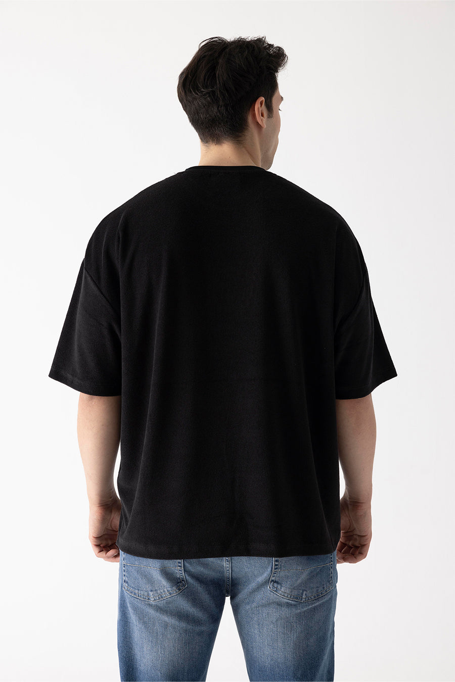 GNP Havlu Oversize T-Shirt Siyah
