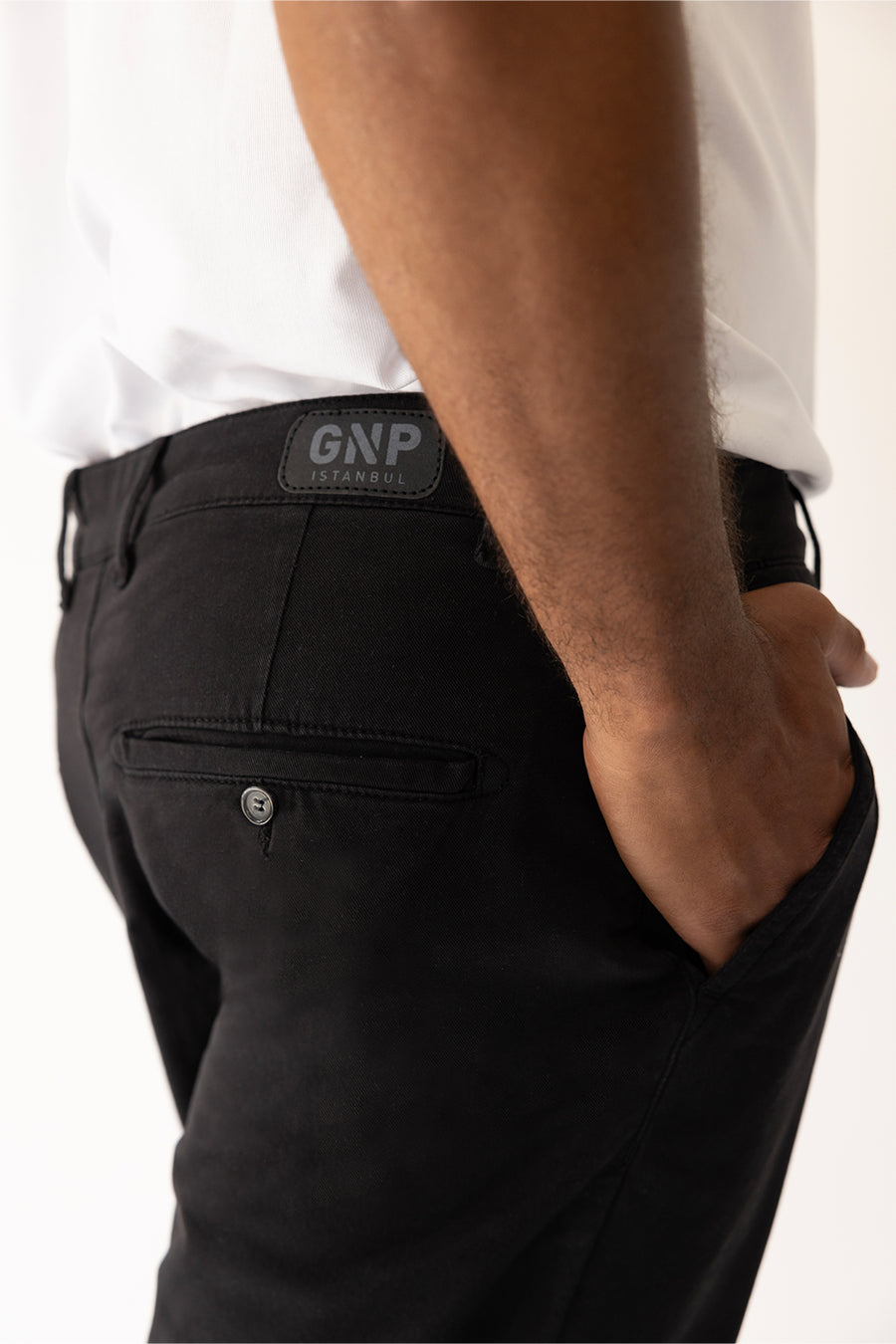 GNP Black Chino Pants 