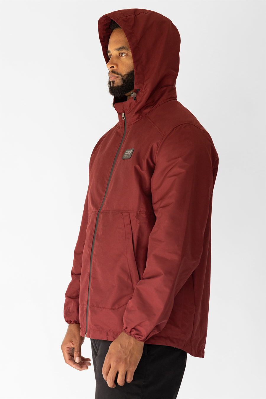 GNP Burgundy Waterproof Rain Jacket 