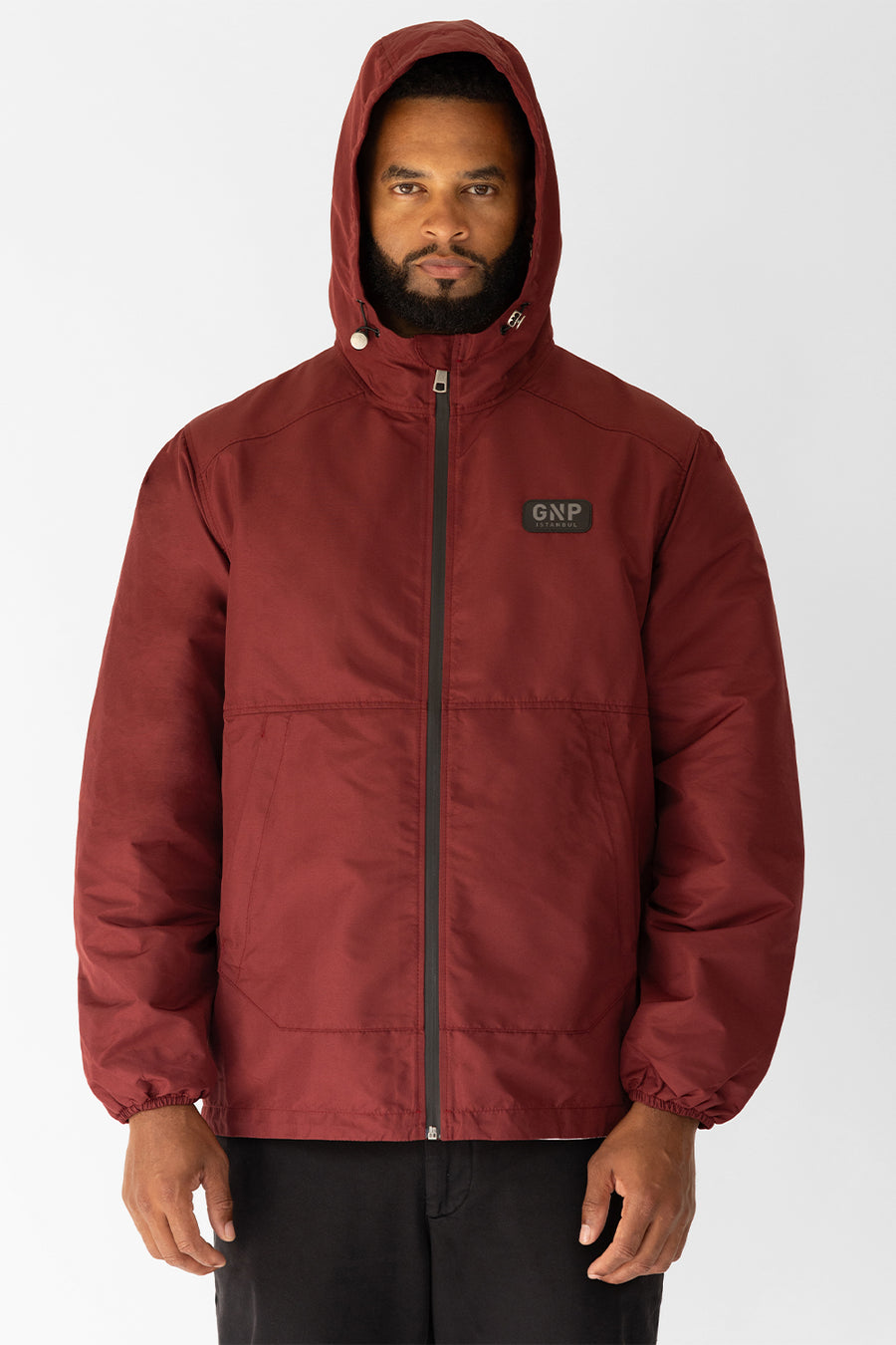 GNP Burgundy Waterproof Rain Jacket 