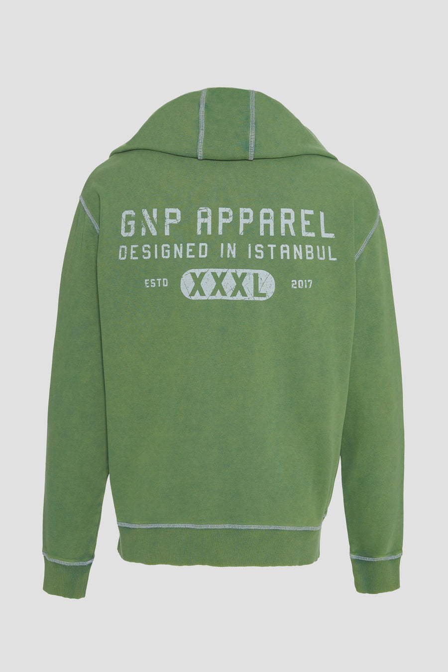 GNP Acid Washed Zip Through Hoodie