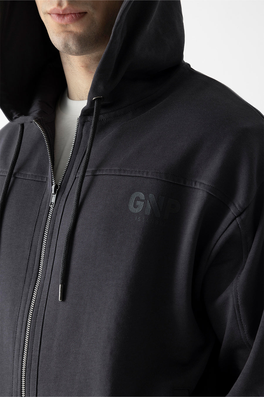 GNP Zip Through Asphalt Hoodie