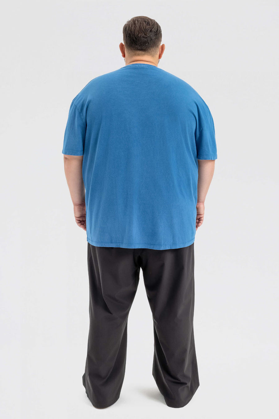 GNP Dikiş Detaylı Mavi Yıkamalı T-shirt
