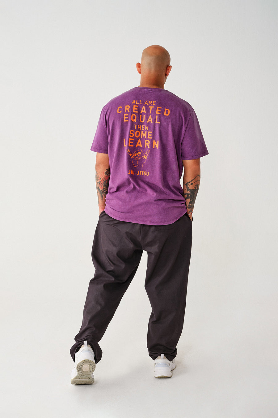 GNP Acid Washed Purple Regular Fit Tshirt